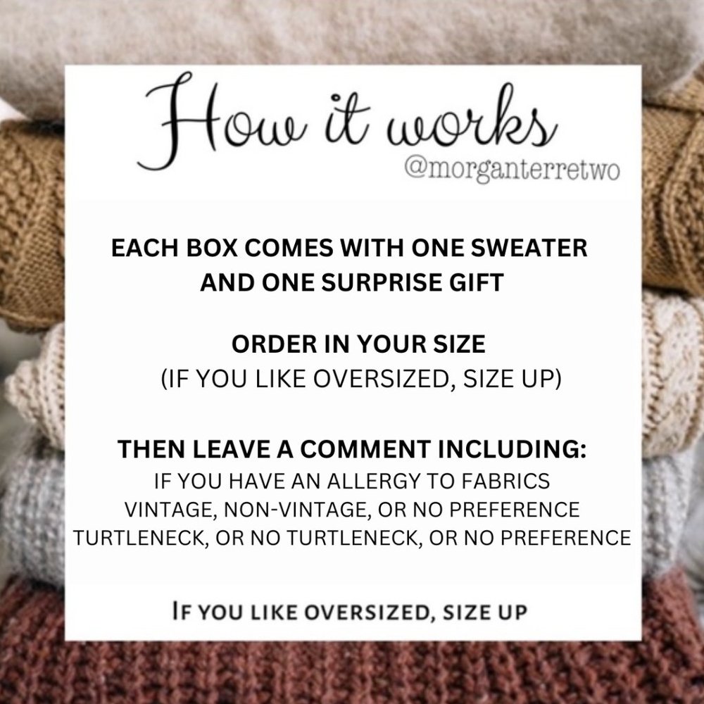 Mystery Sweater Box - 5 ⭐️ RATED - Picture 2 of 7